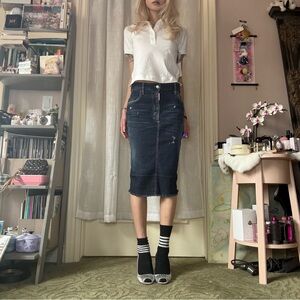 NWT Size XS Aritzia Sunday Best white cropped polo tee/top